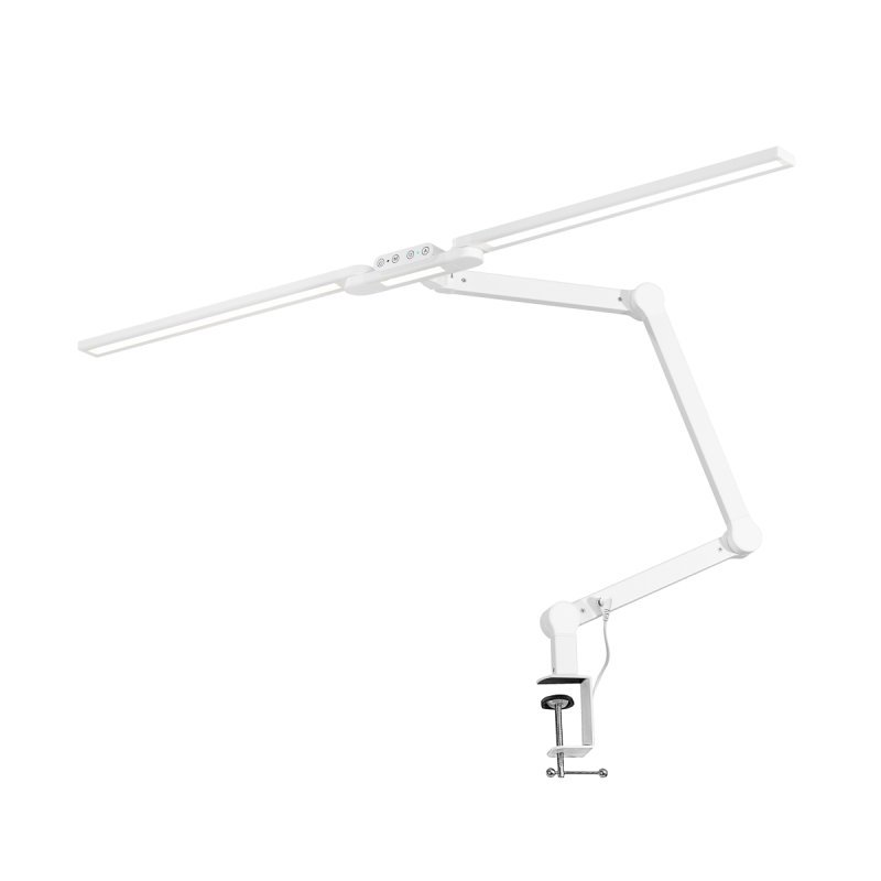Professionele tafellamp Glow L04 wit met verstelbare LED-kop voor wimpers, nagels, make-up en cosmetologische behandelingen
