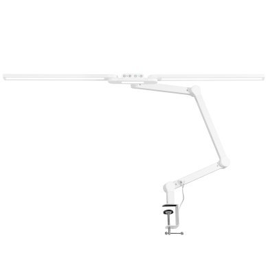 Professionele tafellamp Glow L04 wit met verstelbare LED-kop voor wimpers, nagels, make-up en cosmetologische behandelingen