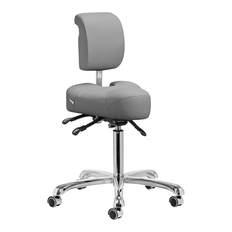 Podologietool Giovanni 1005 grijs voor professionele pedicure en podologische behandelingen met stabiele voetpositie