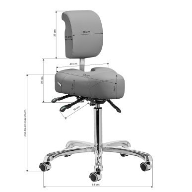 Podologietool Giovanni 1005 grijs voor professionele pedicure en podologische behandelingen met stabiele voetpositie