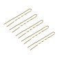 Hairdresser's hair bows E-57 120 pcs. 5.6 cm gold