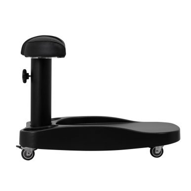 Pedicure trolley Azzurro voor voetbad en professioneel pedicuresalonwerk in zwart voor georganiseerde behandelingen