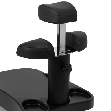 Pedicure trolley Azzurro voor voetbad en professioneel pedicuresalonwerk in zwart voor georganiseerde behandelingen