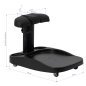 Pedicure trolley Azzurro voor voetbad en professioneel pedicuresalonwerk in zwart voor georganiseerde behandelingen Pedicure trolley Azzurro voor voetbad en professioneel pedicuresalonwerk in zwart voor georganiseerde behandelingen