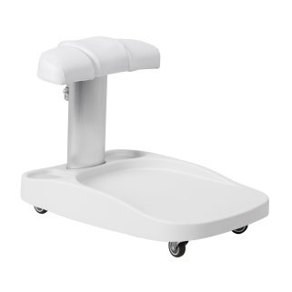 Pedicuretrolley Azzurro voor voetbad en pedicure, wit, professionele saloninrichting voor beauty- en podologiesalons