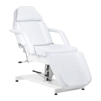 Professionele hydraulische cosmetische stoel Sillon V2 210 wit voor beauty- en nagelsalons, tattoo en podologie