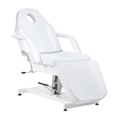 Professionele hydraulische cosmetische stoel Sillon V2 210 wit voor beauty- en nagelsalons, tattoo en podologie