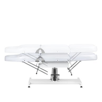 Professionele hydraulische cosmetische stoel Sillon V2 210 wit voor beauty- en nagelsalons, tattoo en podologie