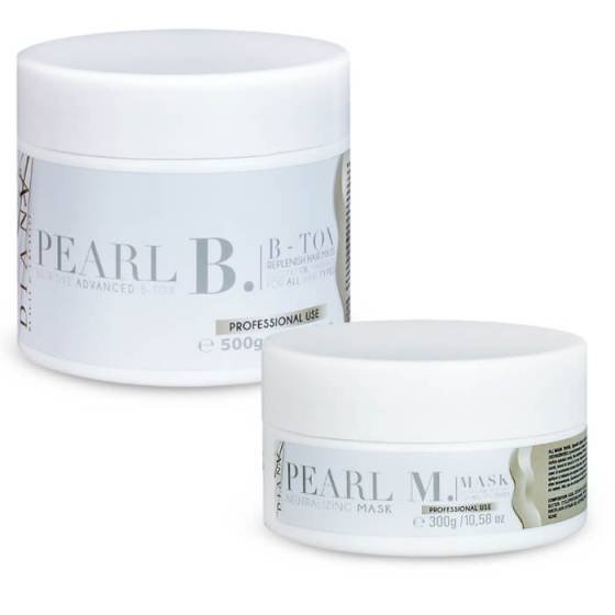 Btx Pearl - Regenerierende, Feuchtigkeitsspendende und Auffüllende Haarbehandlung Set 500g + 300g