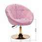 4Rico swivel chair QS-BL12G pink