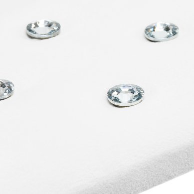 Manicurehandsteun Momo Diamond Velour wit voor stabiele handpositie en professionele nagelstyling in de salon