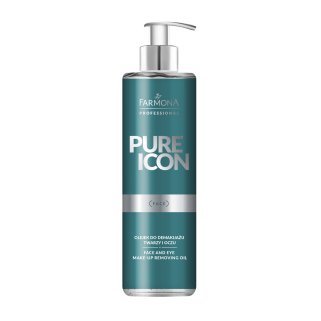 Make-upremoverolie Farmona Pure Icon voor gezicht en ogen 250 ml voor grondige reiniging en huidcomfort voor de gevoelige huid