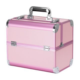 Cosmetische koffer model 40 roze voor stylisten, mobiele beautyprofessionals en overzichtelijke opslag van cosmetica en tools
