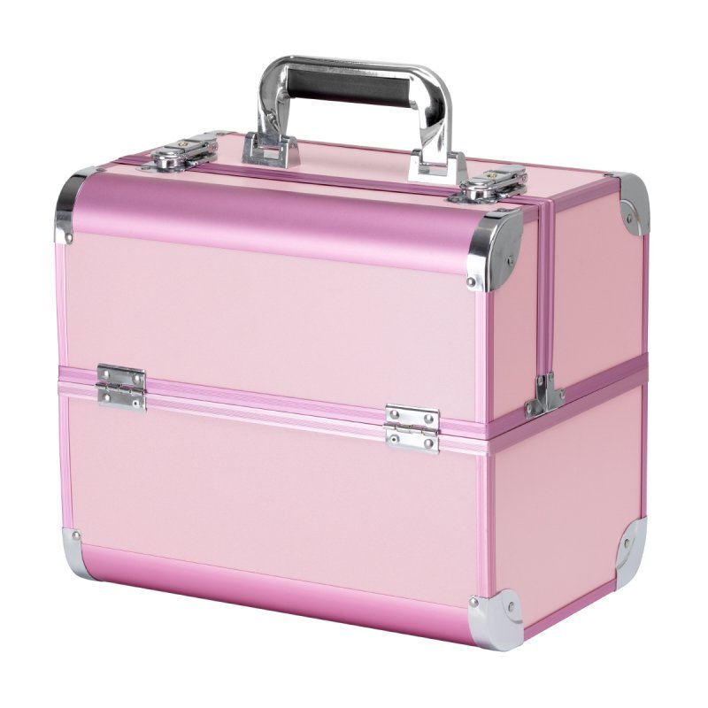 Cosmetische koffer model 40 roze voor stylisten, mobiele beautyprofessionals en overzichtelijke opslag van cosmetica en tools Cosmetische koffer model 40 roze voor stylisten, mobiele beautyprofessionals en overzichtelijke opslag van cosmetica en tools