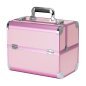 Cosmetische koffer model 40 roze voor stylisten, mobiele beautyprofessionals en overzichtelijke opslag van cosmetica en tools Cosmetische koffer model 40 roze voor stylisten, mobiele beautyprofessionals en overzichtelijke opslag van cosmetica en tools
