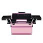 Cosmetische koffer model 40 roze voor stylisten, mobiele beautyprofessionals en overzichtelijke opslag van cosmetica en tools Cosmetische koffer model 40 roze voor stylisten, mobiele beautyprofessionals en overzichtelijke opslag van cosmetica en tools