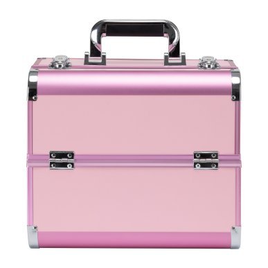 Cosmetische koffer model 40 roze voor stylisten, mobiele beautyprofessionals en overzichtelijke opslag van cosmetica en tools