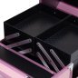 Cosmetische koffer model 40 roze voor stylisten, mobiele beautyprofessionals en overzichtelijke opslag van cosmetica en tools Cosmetische koffer model 40 roze voor stylisten, mobiele beautyprofessionals en overzichtelijke opslag van cosmetica en tools