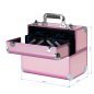 Cosmetische koffer model 40 roze voor stylisten, mobiele beautyprofessionals en overzichtelijke opslag van cosmetica en tools Cosmetische koffer model 40 roze voor stylisten, mobiele beautyprofessionals en overzichtelijke opslag van cosmetica en tools