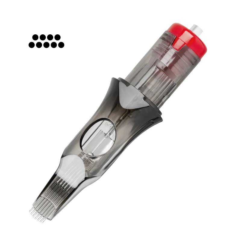Tattoo cartridges EL CARTEL V2 0,35 mm 9RM Medium Taper voor professioneel tatoeëren en nauwkeurig werk, 10 stuks Tattoo cartridges EL CARTEL V2 0,35 mm 9RM Medium Taper voor professioneel tatoeëren en nauwkeurig werk, 10 stuks
