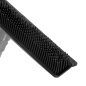 Hairdresser's rubber broom with telescopic pole gray