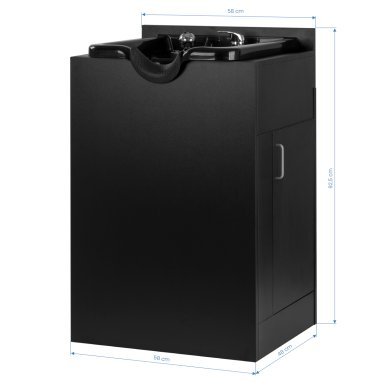 Professioneel compact barber wasstation Gabbiano 5023 voor haarwassen, barbershops, kapsalons en salonorganisatie