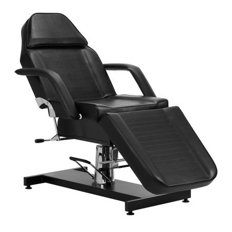 Hydraulische cosmetische stoel Sillon V2 210 zwart voor beauty-, massage- en tattoosalons, comfortabele klantpositionering