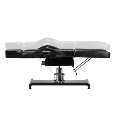 Hydraulische cosmetische stoel Sillon V2 210 zwart voor beauty-, massage- en tattoosalons, comfortabele klantpositionering
