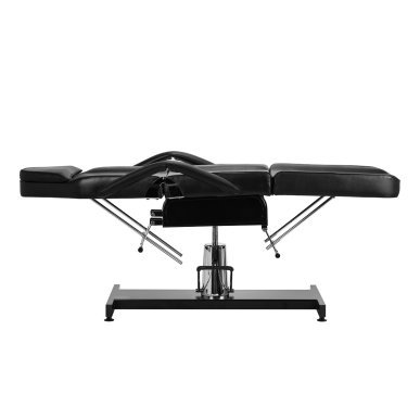 Hydraulische cosmetische stoel Sillon V2 210 zwart voor beauty-, massage- en tattoosalons, comfortabele klantpositionering
