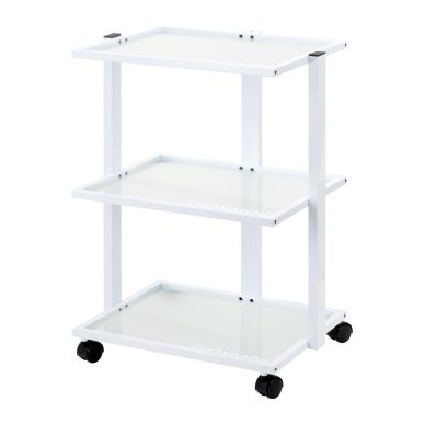 Cosmetische trolley Giovanni E40 met drie planken voor beauty salons, cosmetica, accessoires en kleine apparaten