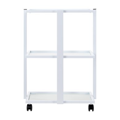 Cosmetische trolley Giovanni E40 met drie planken voor beauty salons, cosmetica, accessoires en kleine apparaten