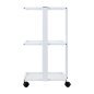 Cosmetische trolley Giovanni E40 met drie planken voor beauty salons, cosmetica, accessoires en kleine apparaten