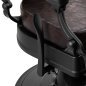 Professionele barberstoel Gabbiano President bruin voor knippen, scheren en baardverzorging met comfortabele klantbehandeling