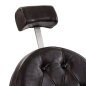 Professionele barberstoel Gabbiano President bruin voor knippen, scheren en baardverzorging met comfortabele klantbehandeling