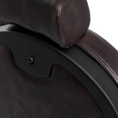 Professionele barberstoel Gabbiano President bruin voor knippen, scheren en baardverzorging met comfortabele klantbehandeling