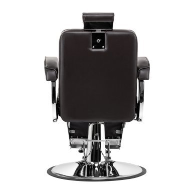 Professionele barberstoel Hair System BM88066 bruin met verstelling voor knippen, scheren, baardverzorging en salonwerk