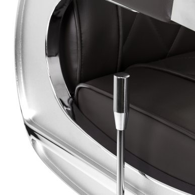 Professionele barberstoel Hair System BM88066 bruin met verstelling voor knippen, scheren, baardverzorging en salonwerk