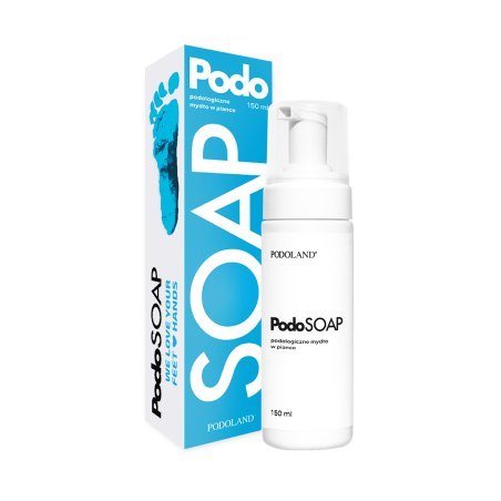 Schuimende voetreiniger Podoland Podosoap 100 ml voor professionele podologie en voorbereiding van de voethuid
