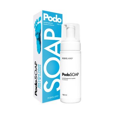 Schuimende voetreiniger Podoland Podosoap 100 ml voor professionele podologie en voorbereiding van de voethuid
