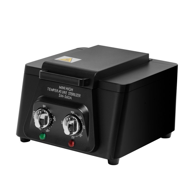 Hogetemperatuursterilisator SM-360A 300 W voor professionele beauty-, tattoo- en podologiepraktijken, hygiënisch werken