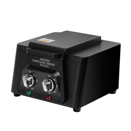 Hogetemperatuursterilisator SM-360A 300 W voor professionele beauty-, tattoo- en podologiepraktijken, hygiënisch werken