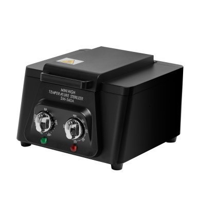 Hogetemperatuursterilisator SM-360A 300 W voor professionele beauty-, tattoo- en podologiepraktijken, hygiënisch werken