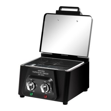 Hogetemperatuursterilisator SM-360A 300 W voor professionele beauty-, tattoo- en podologiepraktijken, hygiënisch werken