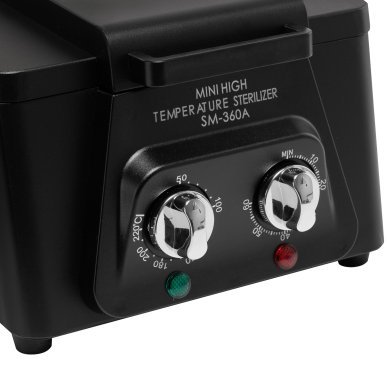 Hogetemperatuursterilisator SM-360A 300 W voor professionele beauty-, tattoo- en podologiepraktijken, hygiënisch werken