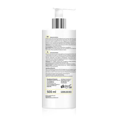 Zachte reinigingsemulsie Apis Ceramide Repair met ceramiden en beta-glucan, 500 ml voor professionele huidverzorging