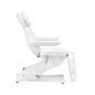 Elektrische cosmetische stoel Sillon Classic 3 motoren met verwarming wit voor professioneel salon- en massagegebruik