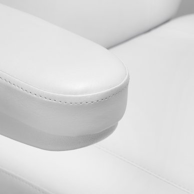 Elektrische cosmetische stoel Sillon Classic 3 motoren met verwarming wit voor professioneel salon- en massagegebruik