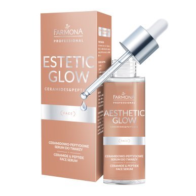 Gezichtsserum Farmona Aesthetic Glow Ceramide-Peptide 30 ml voor professionele huidverzorging en verzorgd salonresultaat