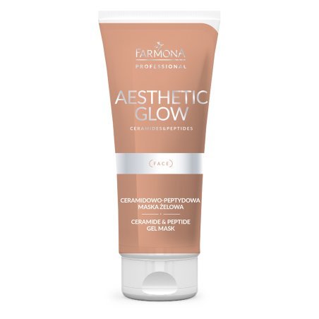Ceramide-peptide gelmasker Farmona Aesthetic Glow 200 ml voor professionele huidverzorging en salongebruik