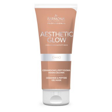 Ceramide-peptide gelmasker Farmona Aesthetic Glow 200 ml voor professionele huidverzorging en salongebruik